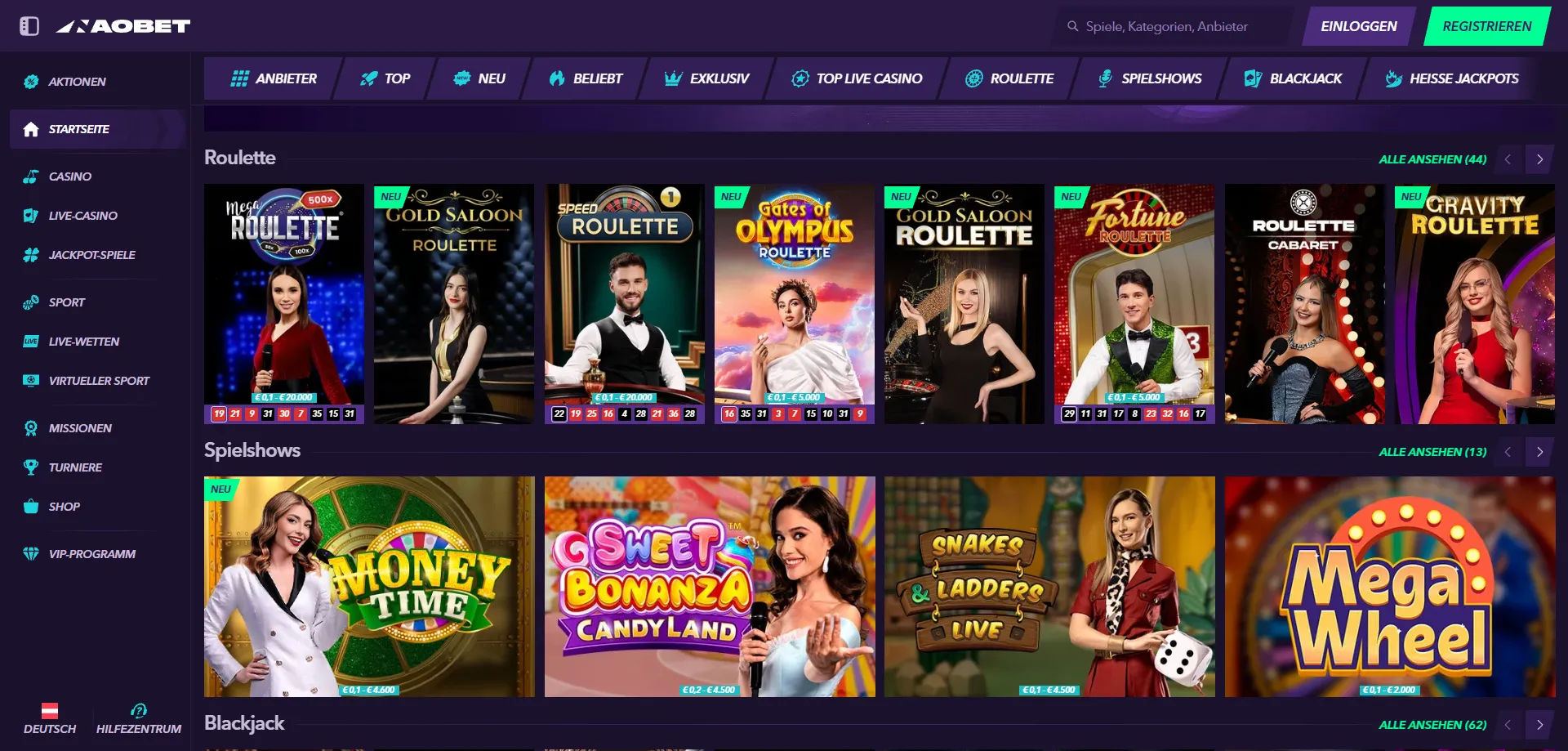 Naobet Casino weitere Promotionen — Cashback und Live Casino Angebote