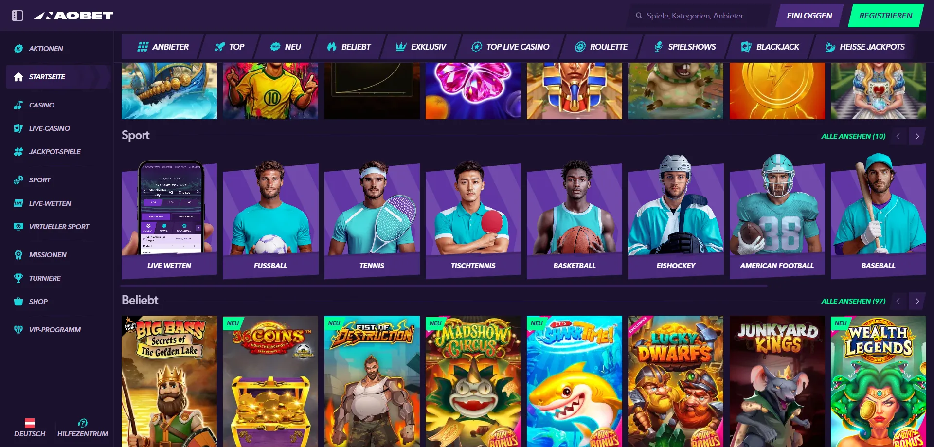 NaoBet Casino Sportwetten mobil – Live-Wetten und Sportarten